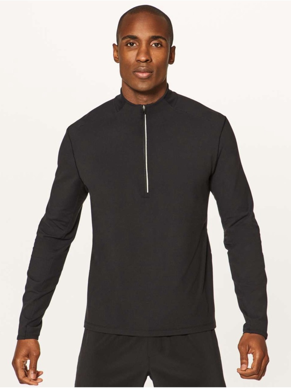Lululemon Men's Black Half-Zip Performance Top